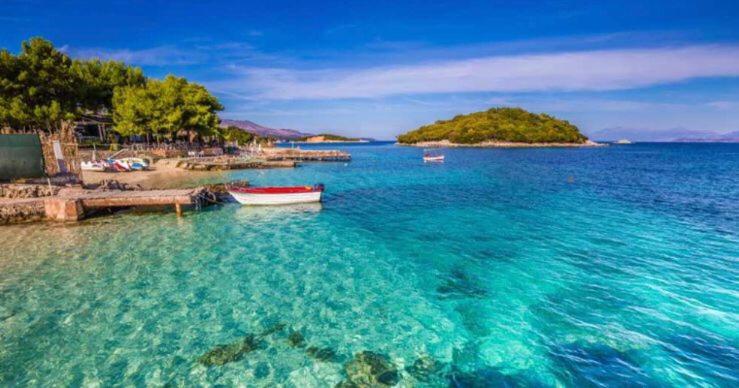 Vila Ademi Ksamil Bagian luar foto