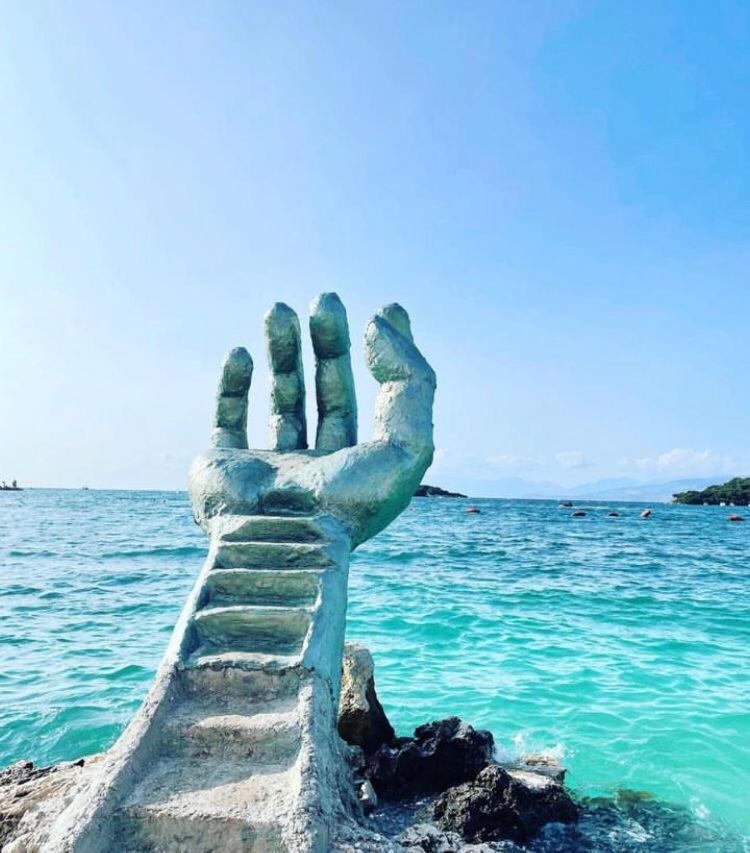 Vila Ademi Ksamil Bagian luar foto