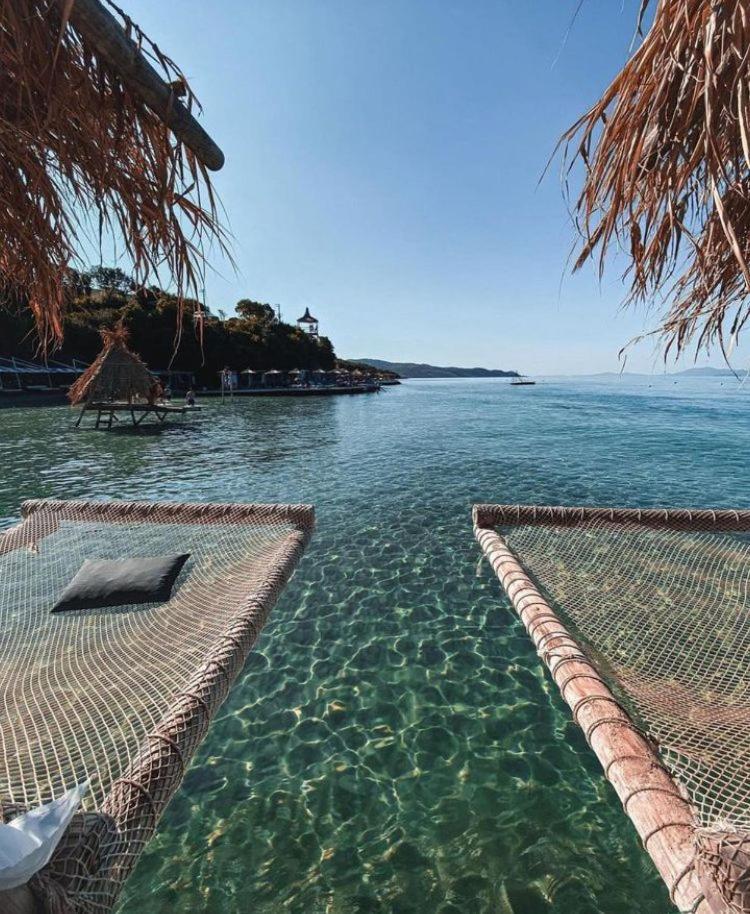 Vila Ademi Ksamil Bagian luar foto